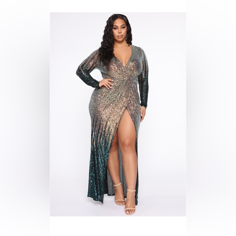Like New, Worn Once- FN Sequin Maxi Dress
